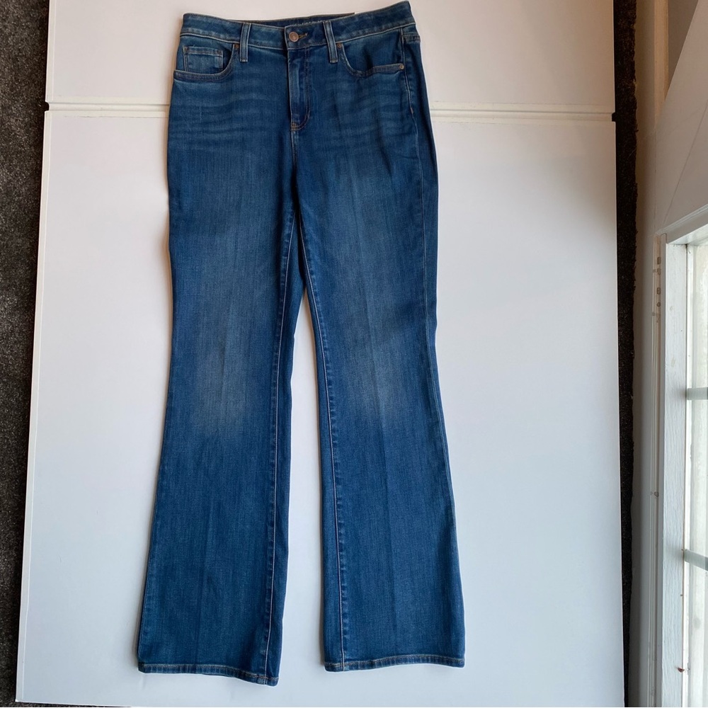 Chico's Blue Flare Wide Leg Jeans